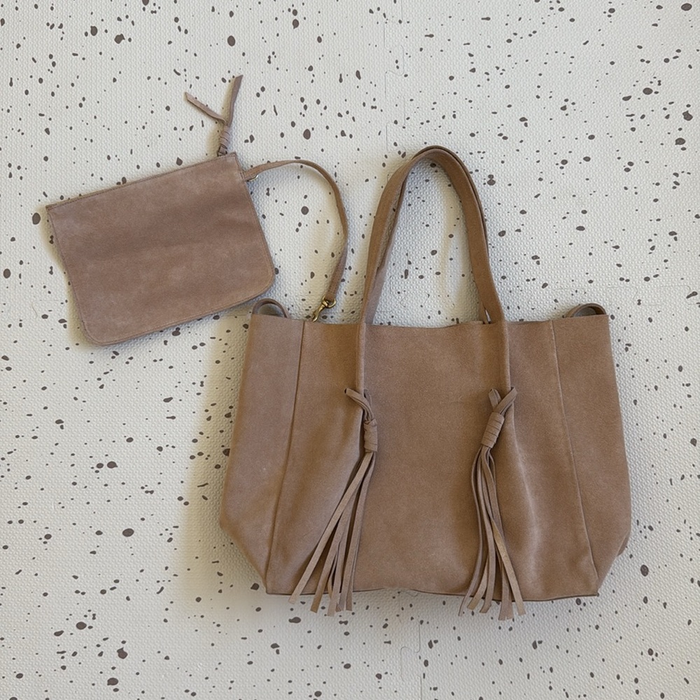 💘 BELOW THE BELT - SUEDE MIGUEL TOTE BAG